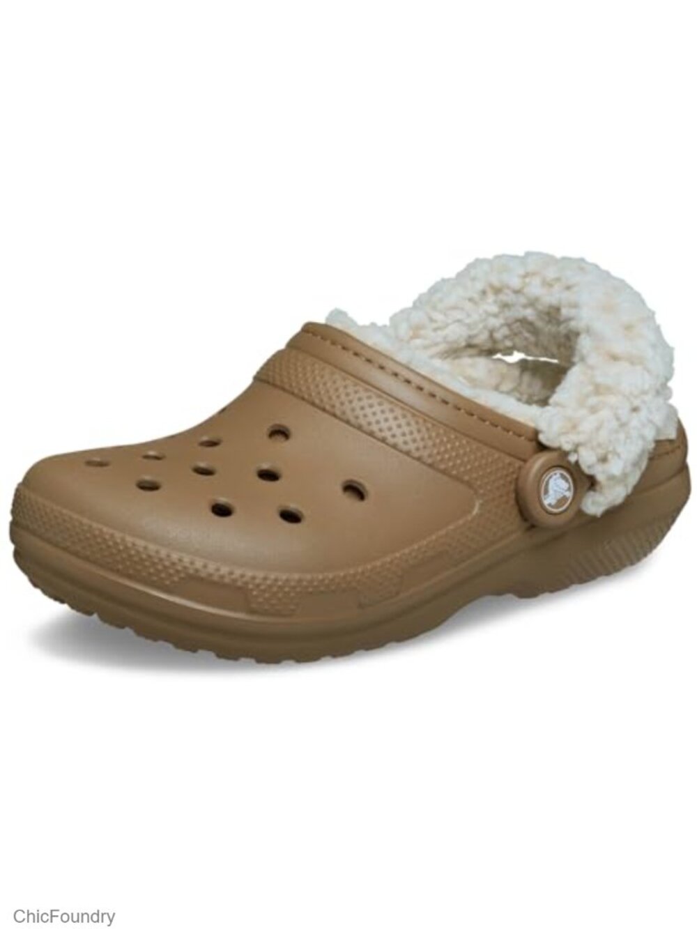 Crocs Classic Fleece Lined Clogs Fuzzy Slippers Unisex Pull-On EVA
